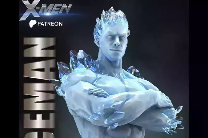 ICEMAN STL FILE X-MEN PROJECT