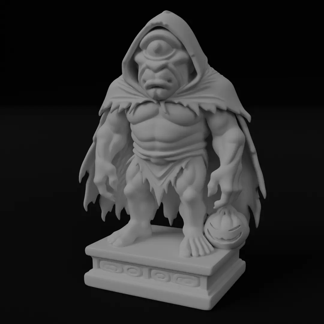Halloween Cyclope figurine 3D model for 3D printing 3D print model_0