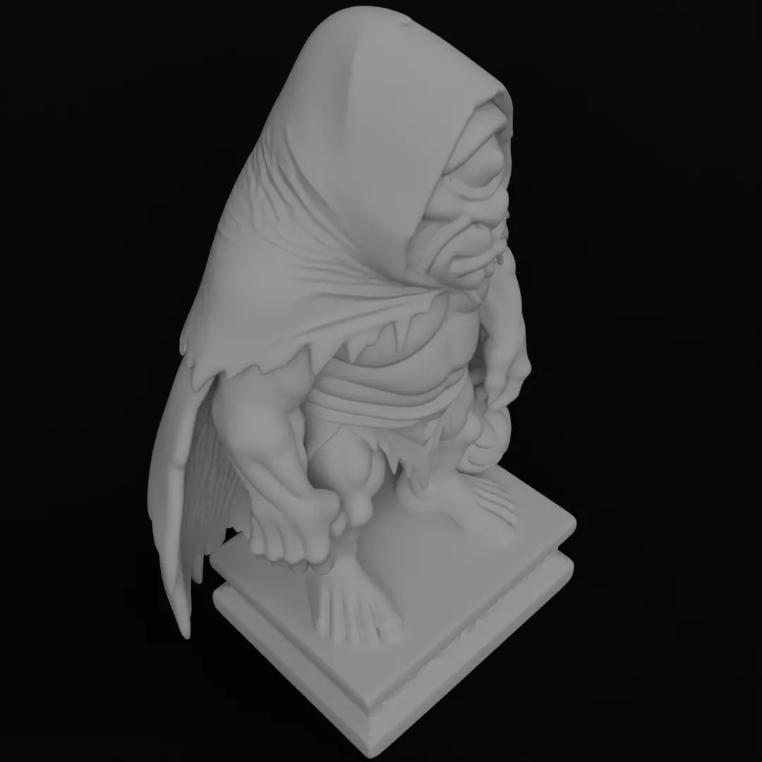 Halloween Cyclope figurine 3D model for 3D printing 3D print model_7