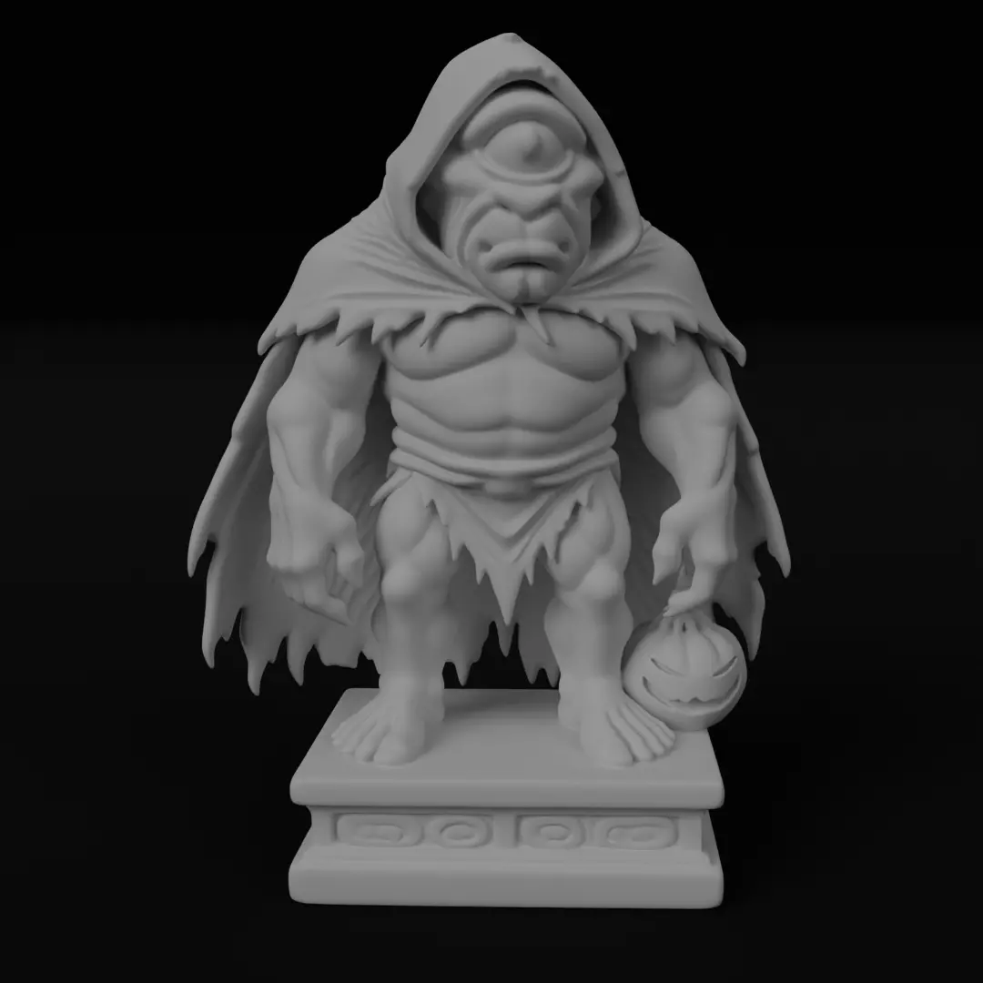 Halloween Cyclope figurine 3D model for 3D printing 3D print model_1