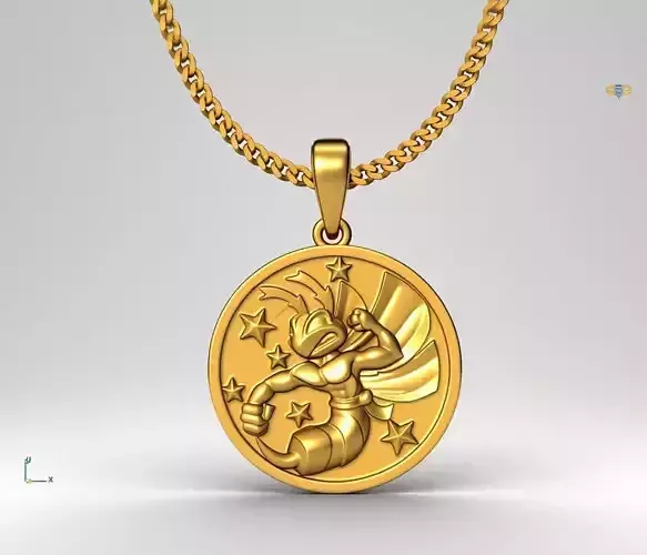 Bee pendant charms - one inch pendant