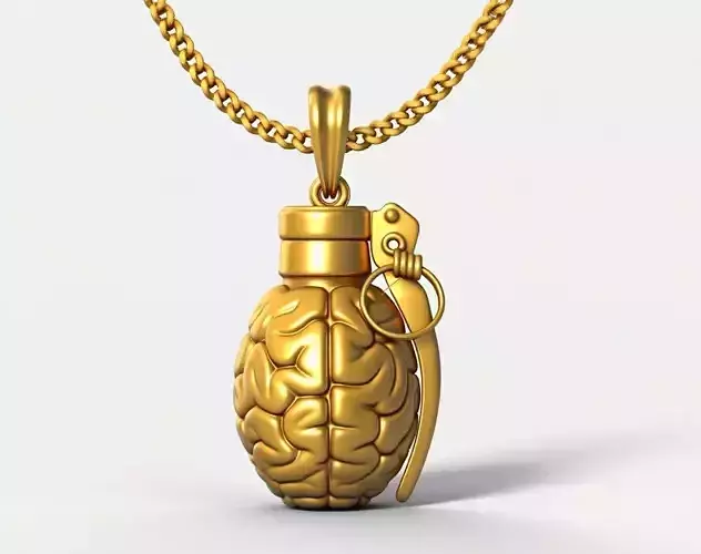 grenade pendant charms - one inch pendant