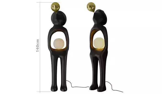 Voreli Resin Floor Lamp