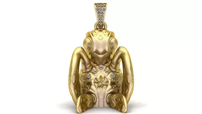 Warrior ANIMAL Pendant 3D PRINTABLE MODEL  