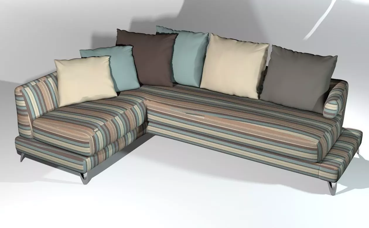 beautiful free style with pillows   3D model_0