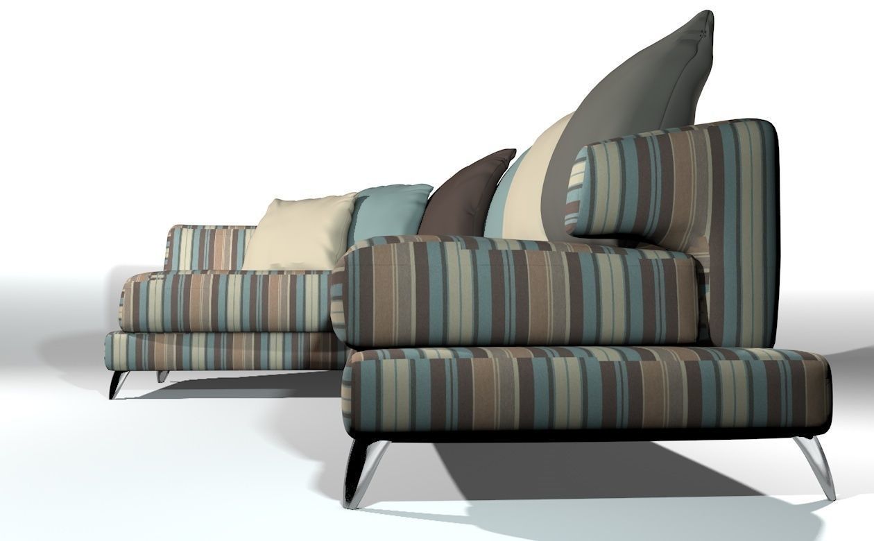 beautiful free style with pillows   3D model_2
