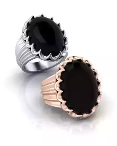 oval man or woman jewelry ring 