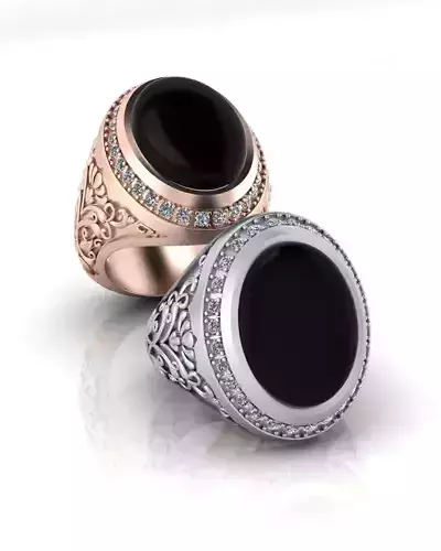 luxury oval halo man jewelry ring 