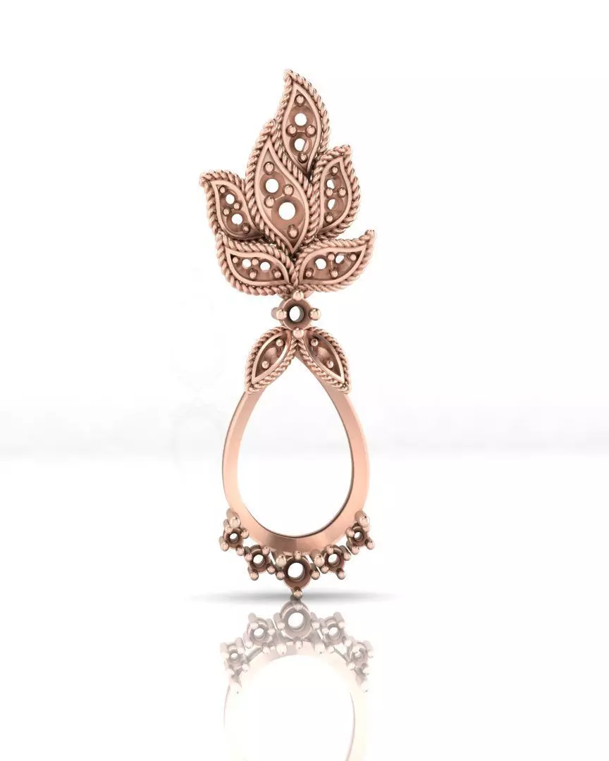 free pear jewelry pendant Free 3D print model