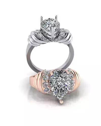 pear engagement jewelry ring 