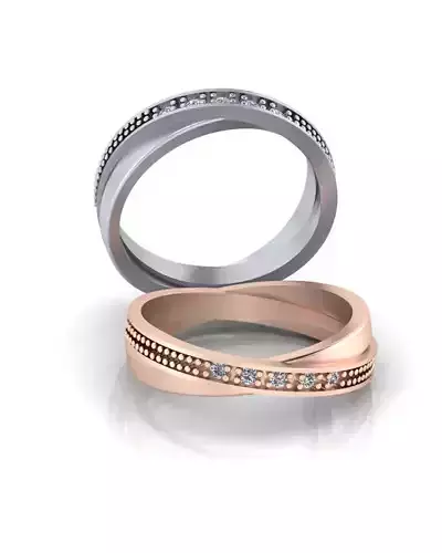 cross over jewelry ring 