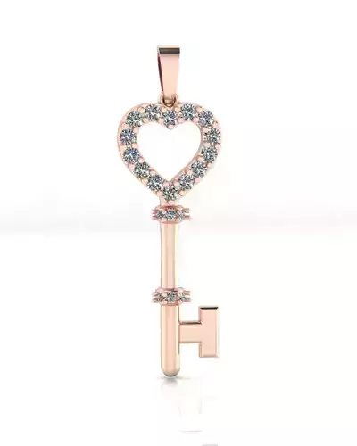 love key jewelry pendant