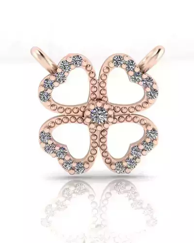 four leaf clover jewelry pendant