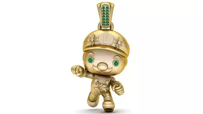 CARTOON LARIO PENDANT 3D PRINTABLE MODEL