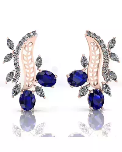 free oval and marquise jewelry earring 