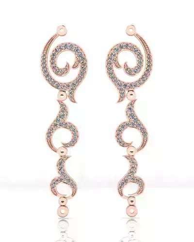 floral jewelry earring 