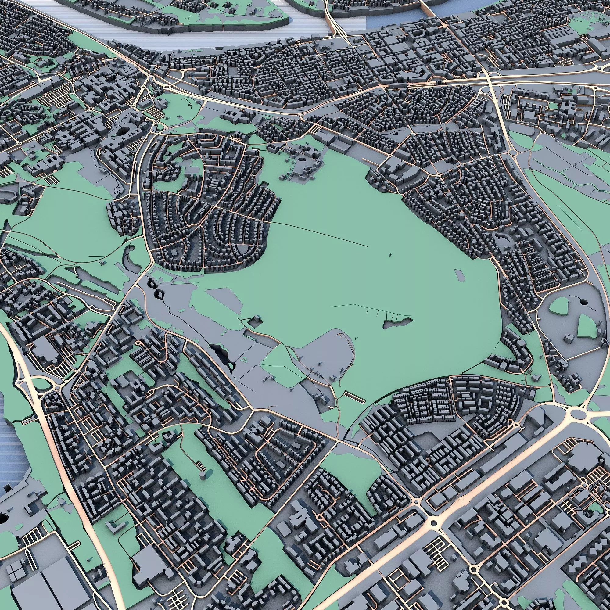 Umea City Sweden Scandinavian Urban Landscape 3D print model_6