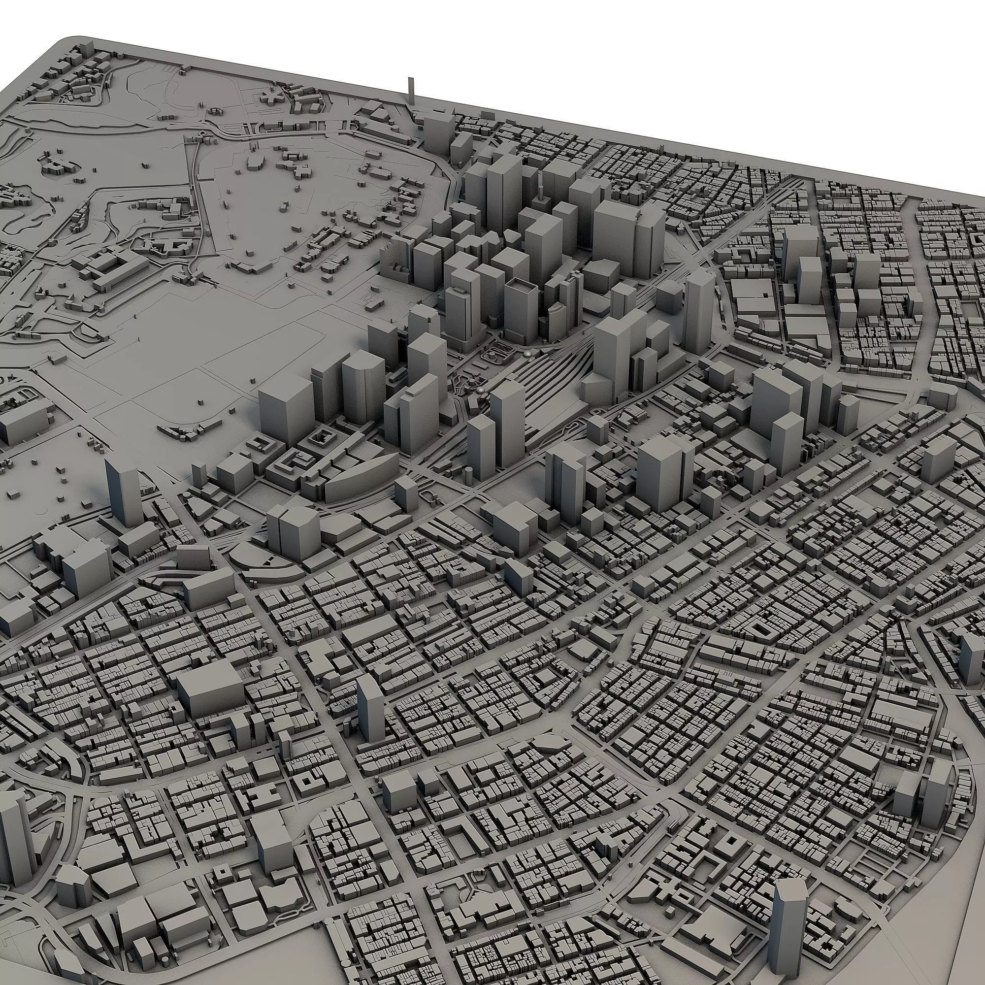 Tokyo City Japan 3D Model Printable Urban Landscape 3D print model_1