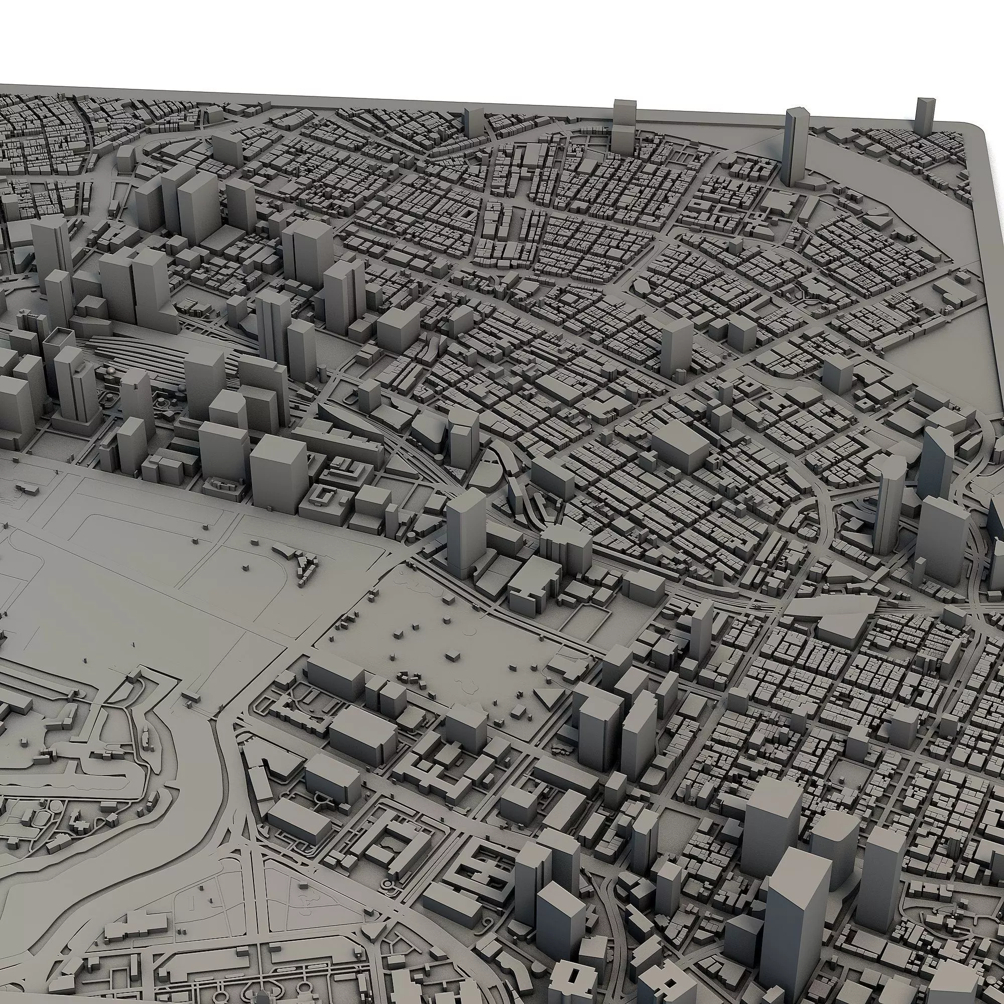 Tokyo City Japan 3D Model Printable Urban Landscape 3D print model_3