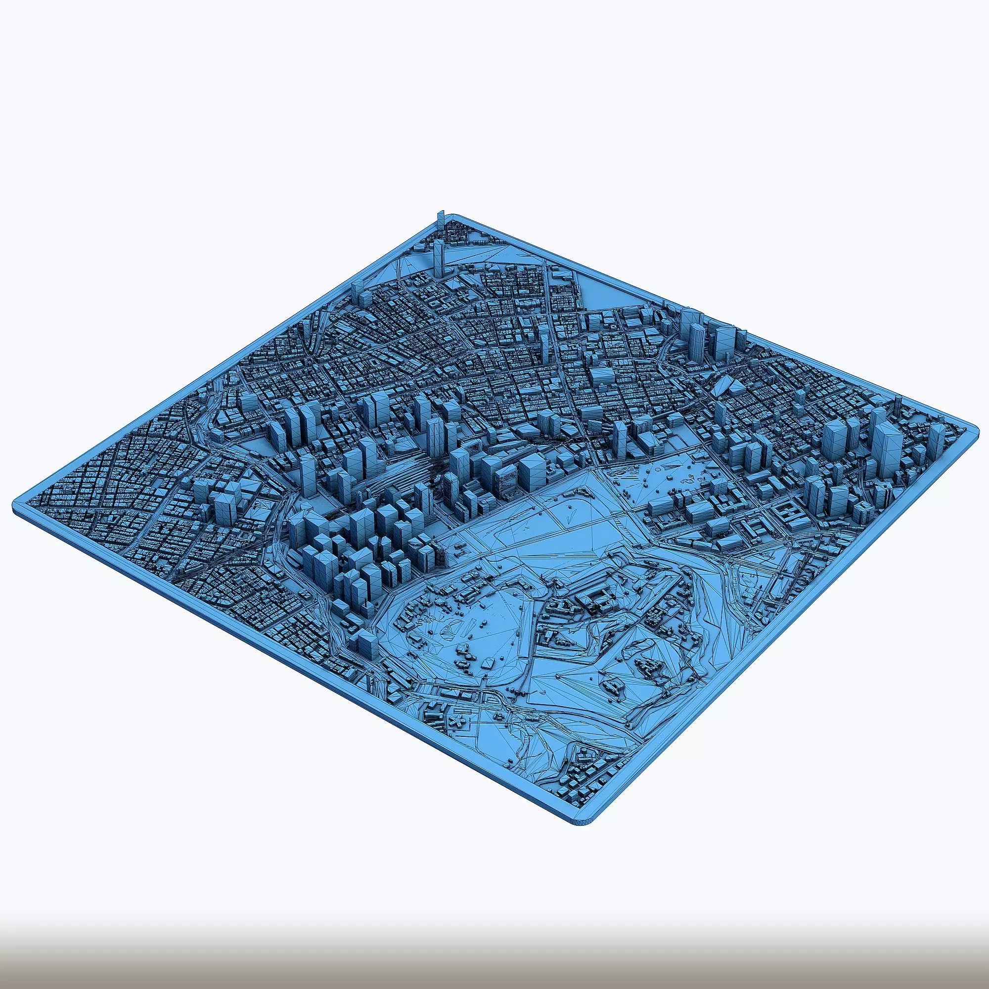 Tokyo City Japan 3D Model Printable Urban Landscape 3D print model_6