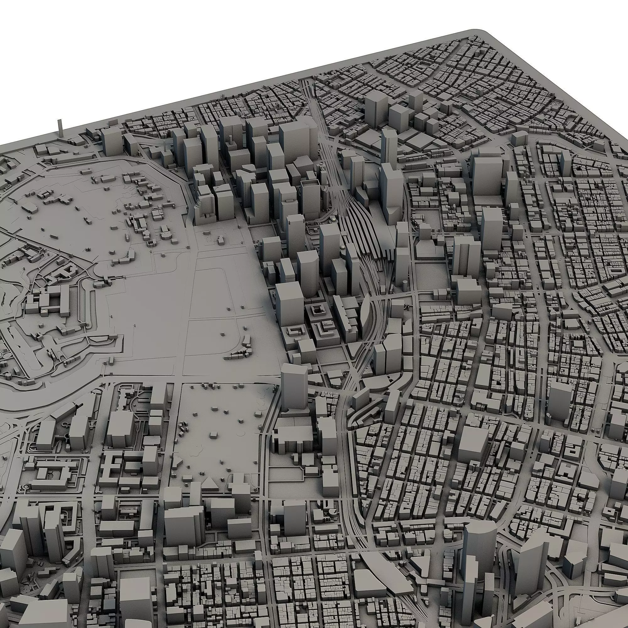 Tokyo City Japan 3D Model Printable Urban Landscape 3D print model_2