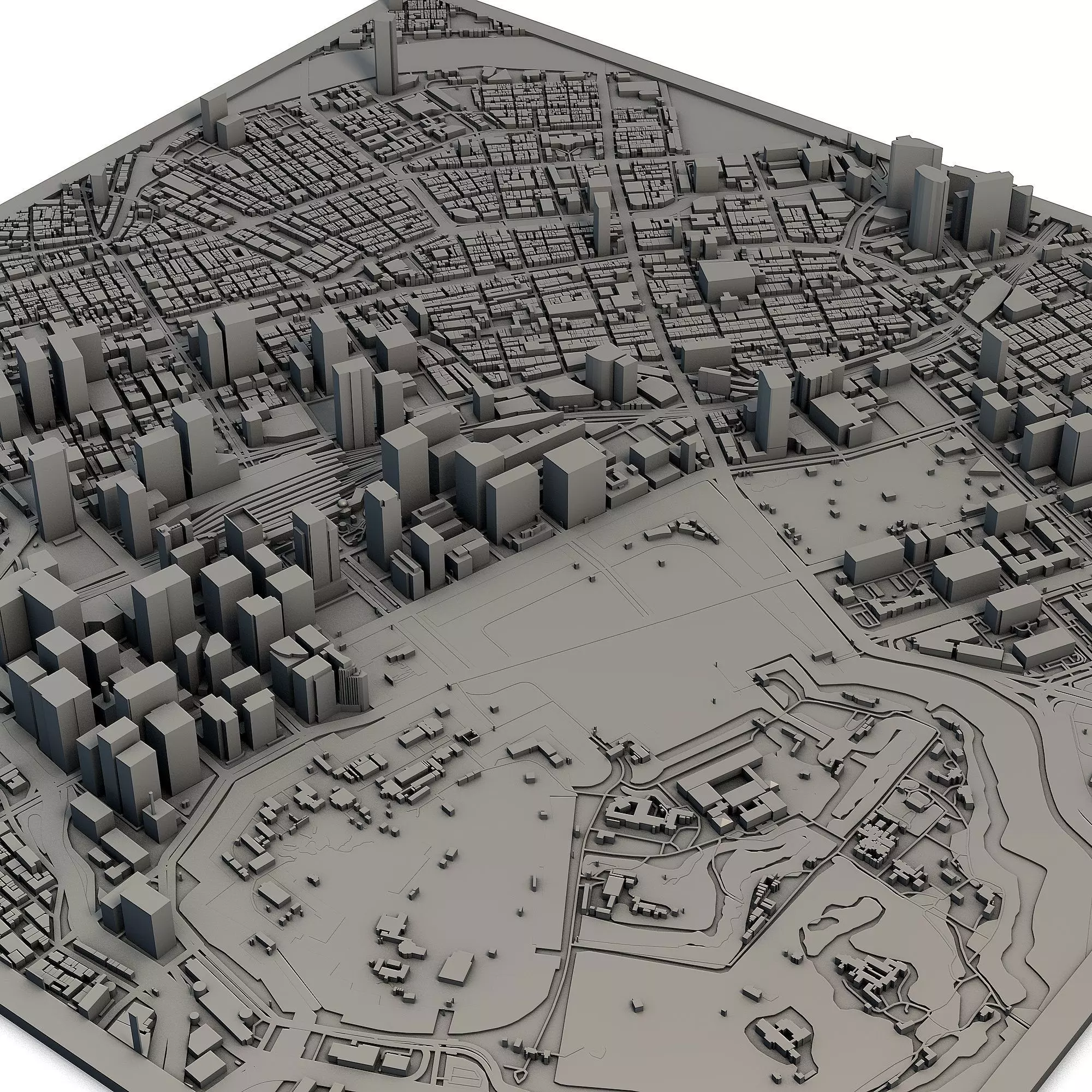 Tokyo City Japan 3D Model Printable Urban Landscape 3D print model_4