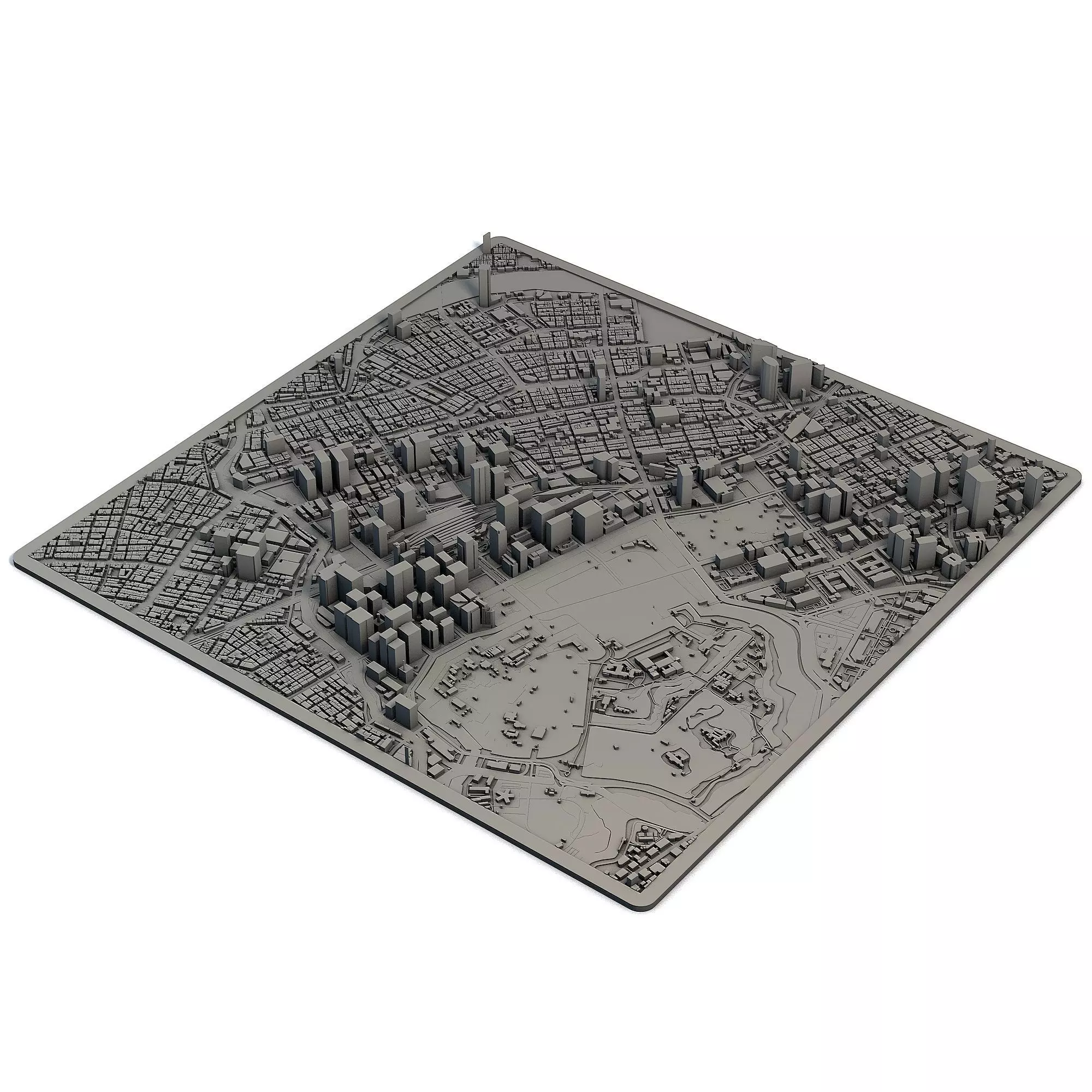 Tokyo City Japan 3D Model Printable Urban Landscape 3D print model_5