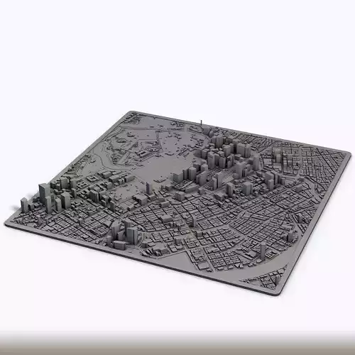 Tokyo City Japan 3D Model Printable Urban Landscape 3D print model