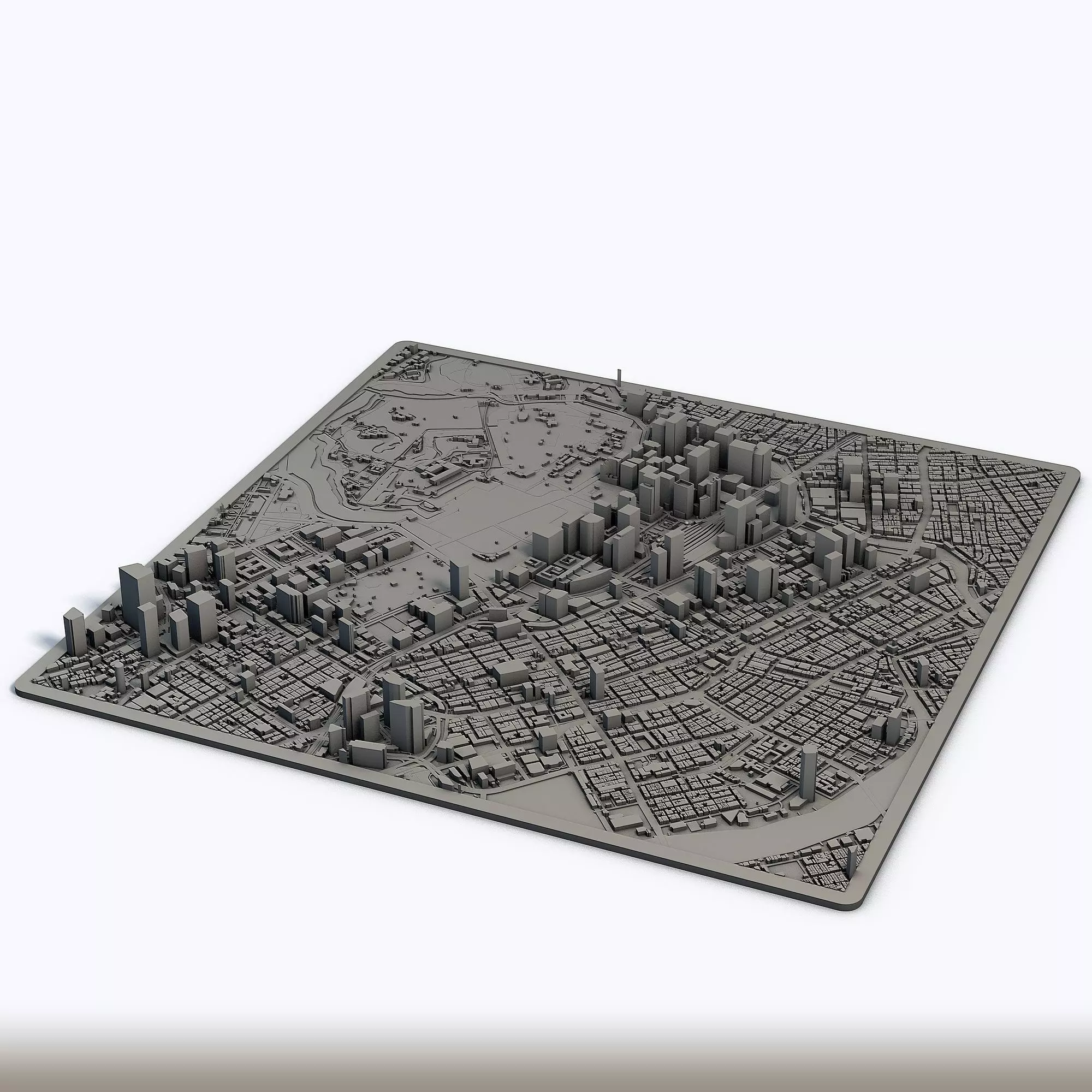 Tokyo City Japan 3D Model Printable Urban Landscape 3D print model_0