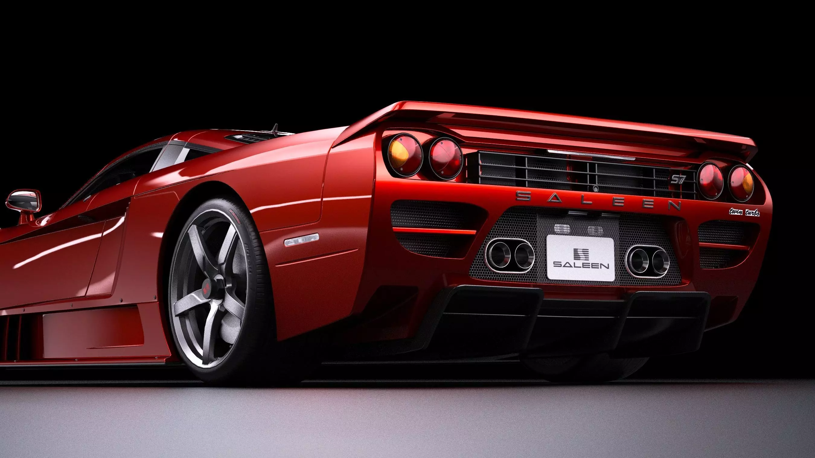 2005 Saleen S7 Twin Turbo Low-poly 3D model_2