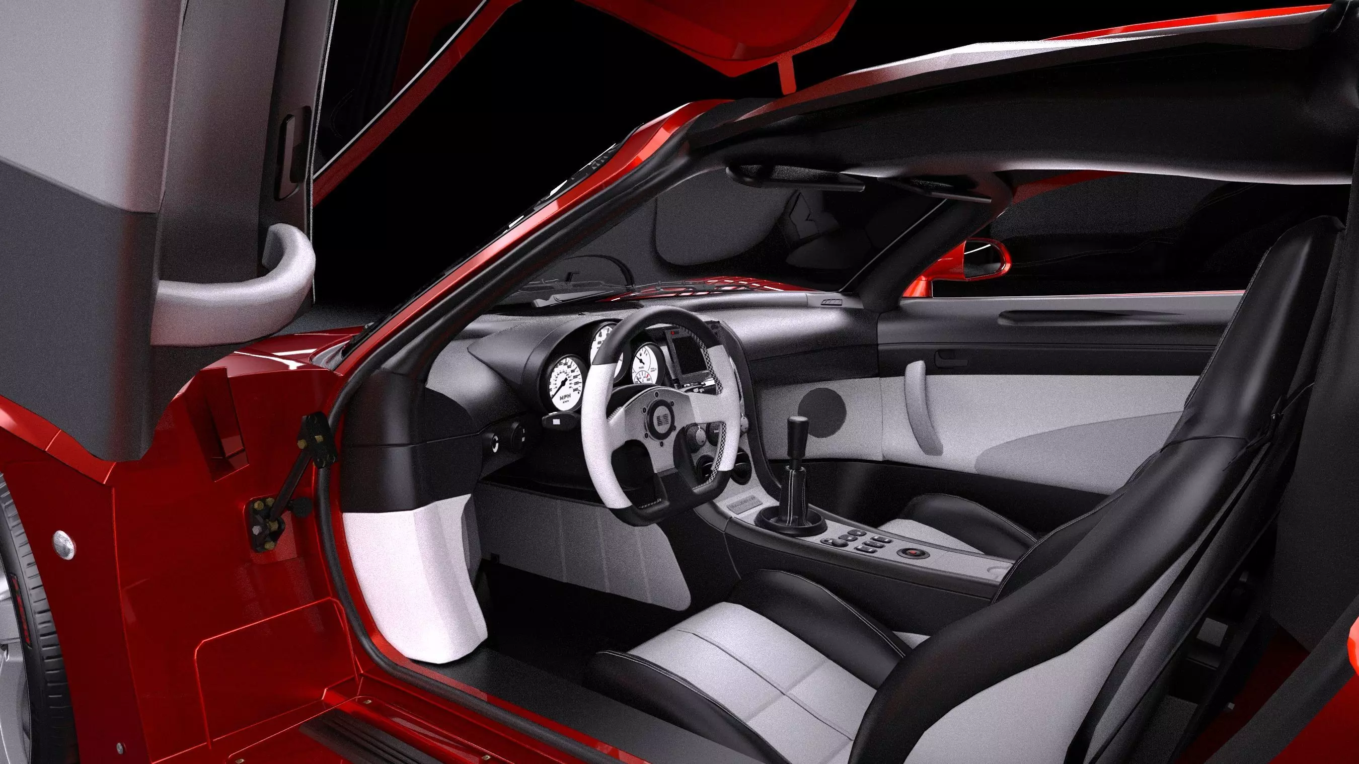 2005 Saleen S7 Twin Turbo Low-poly 3D model_10