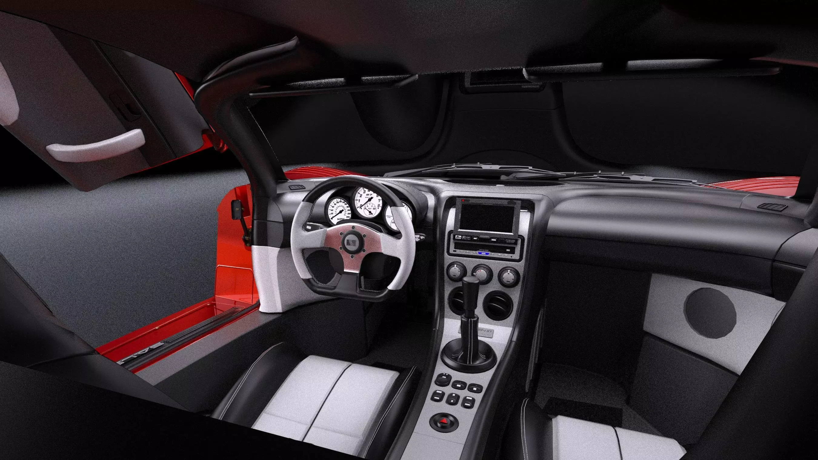 2005 Saleen S7 Twin Turbo Low-poly 3D model_11