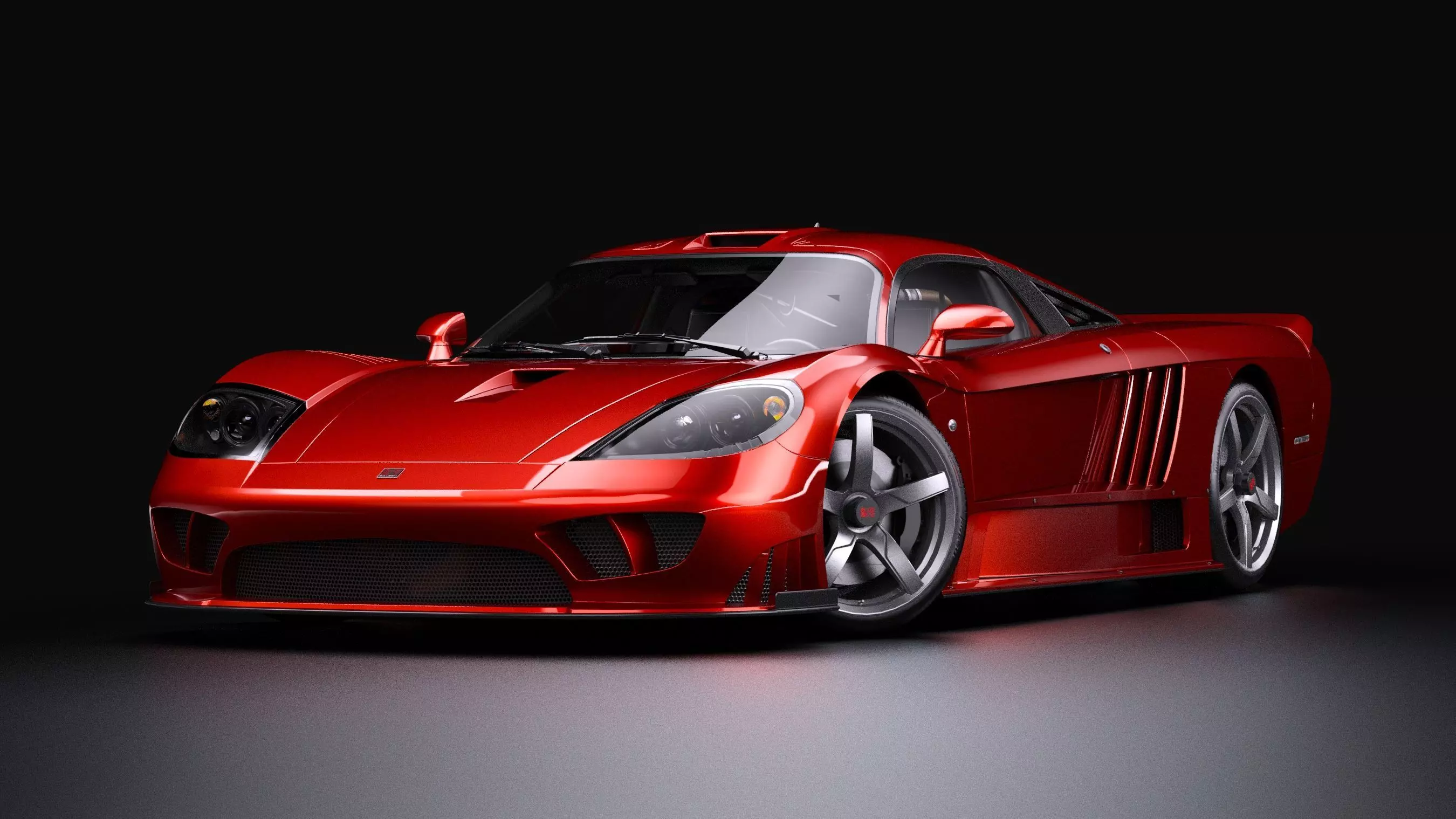 2005 Saleen S7 Twin Turbo Low-poly 3D model_3
