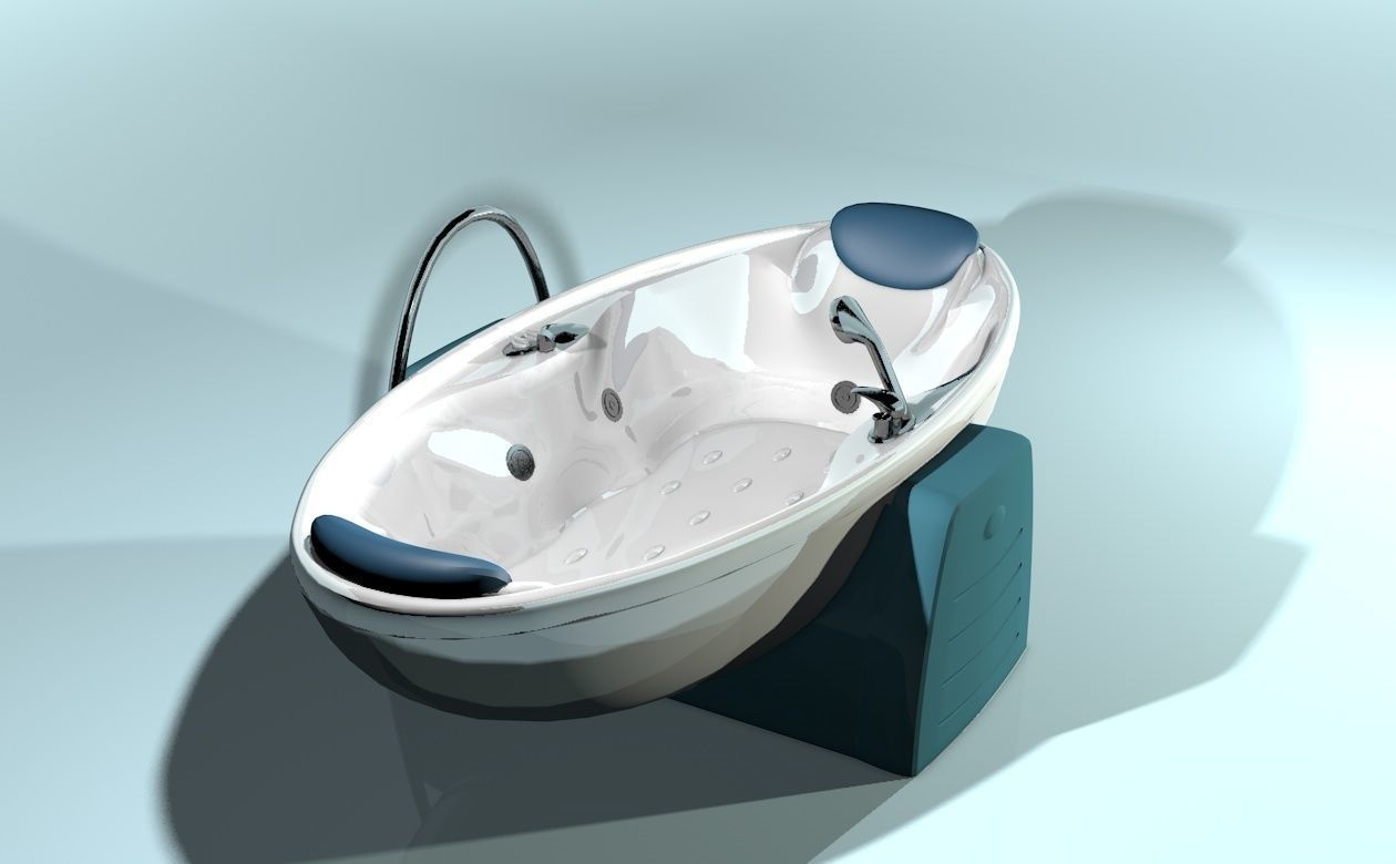 New  style  jacuzzi  for interior   3D model_2