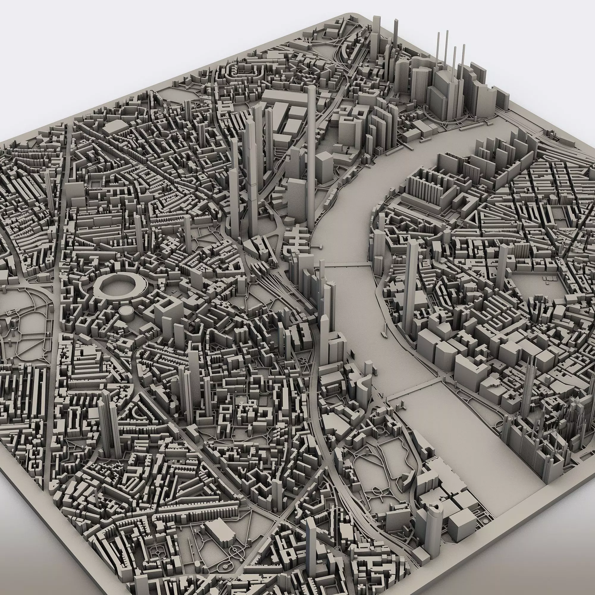 Part of London City England 3D print model_3