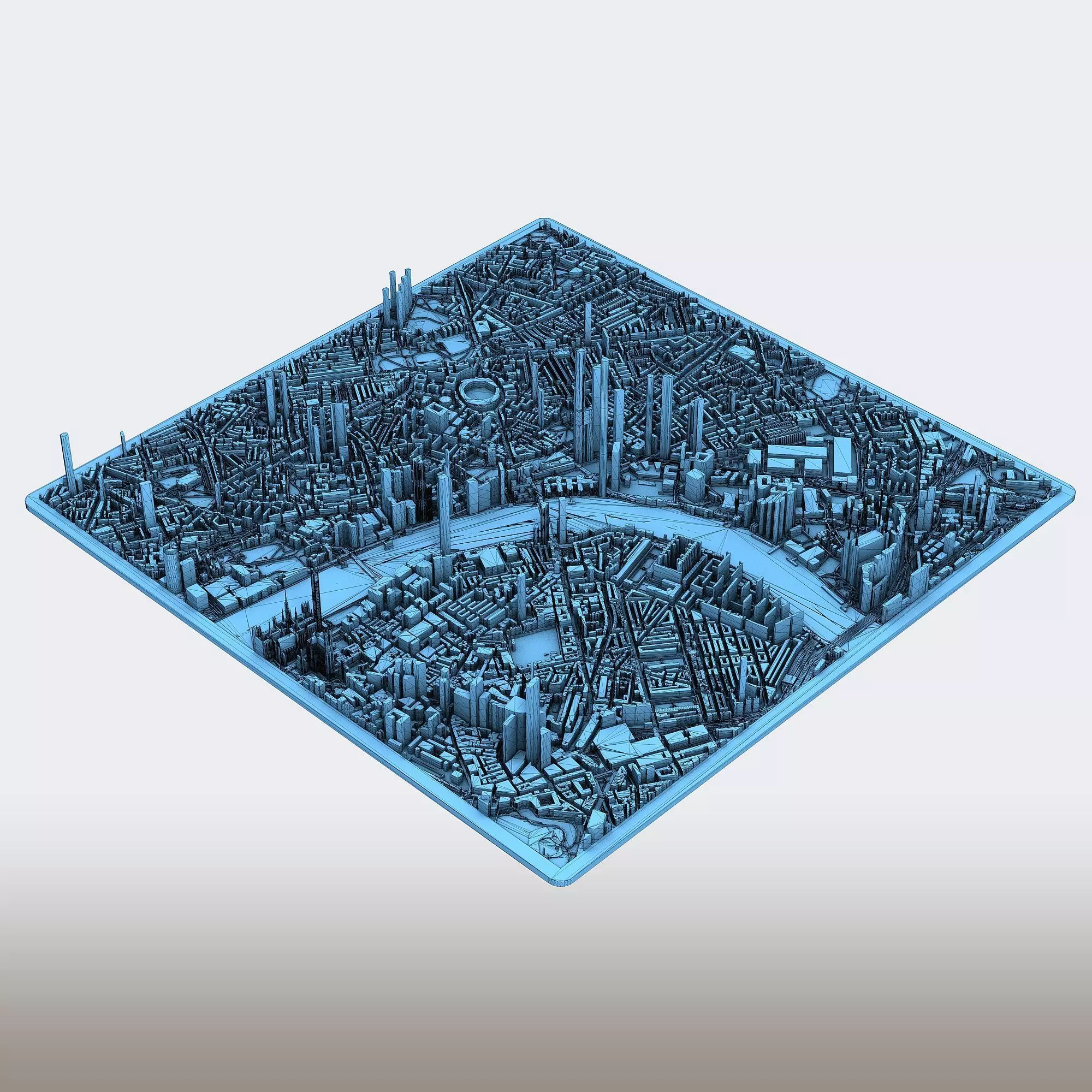 Part of London City England 3D print model_5