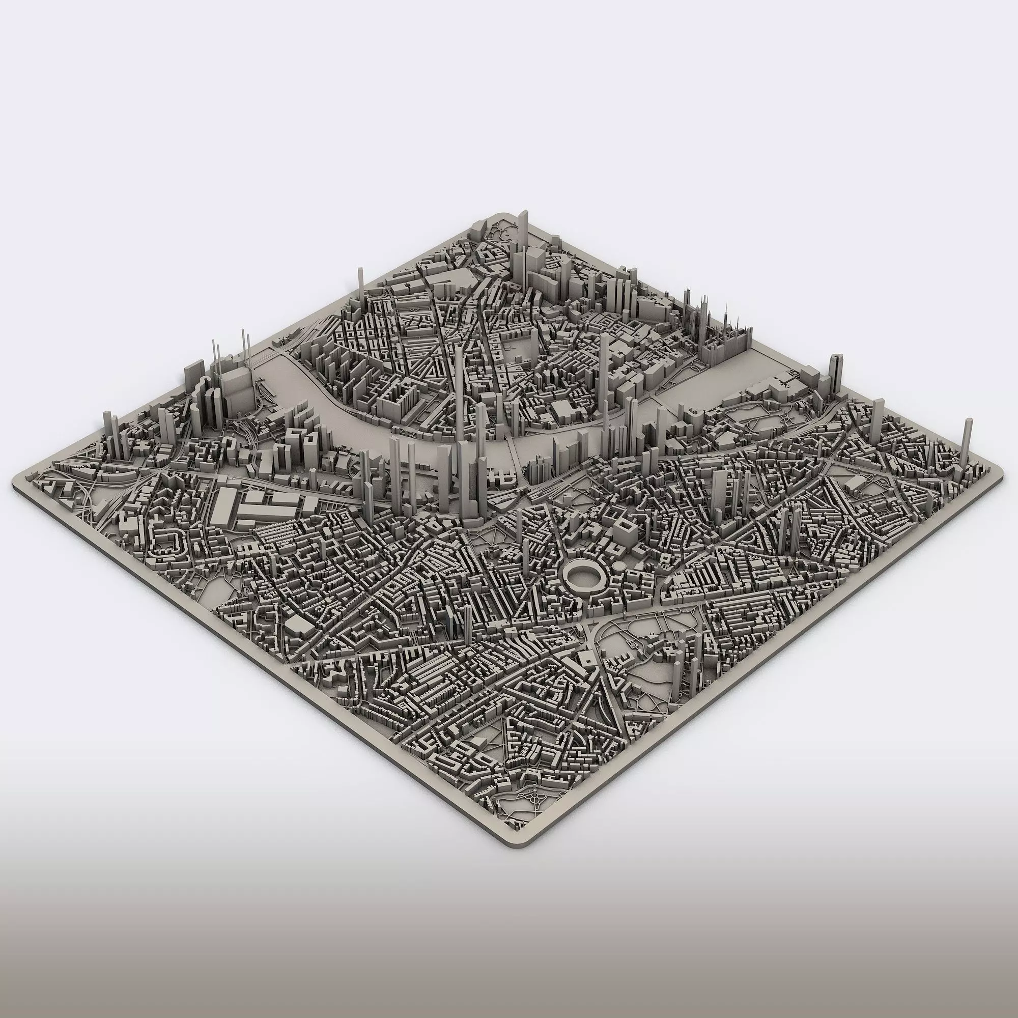 Part of London City England 3D print model_0