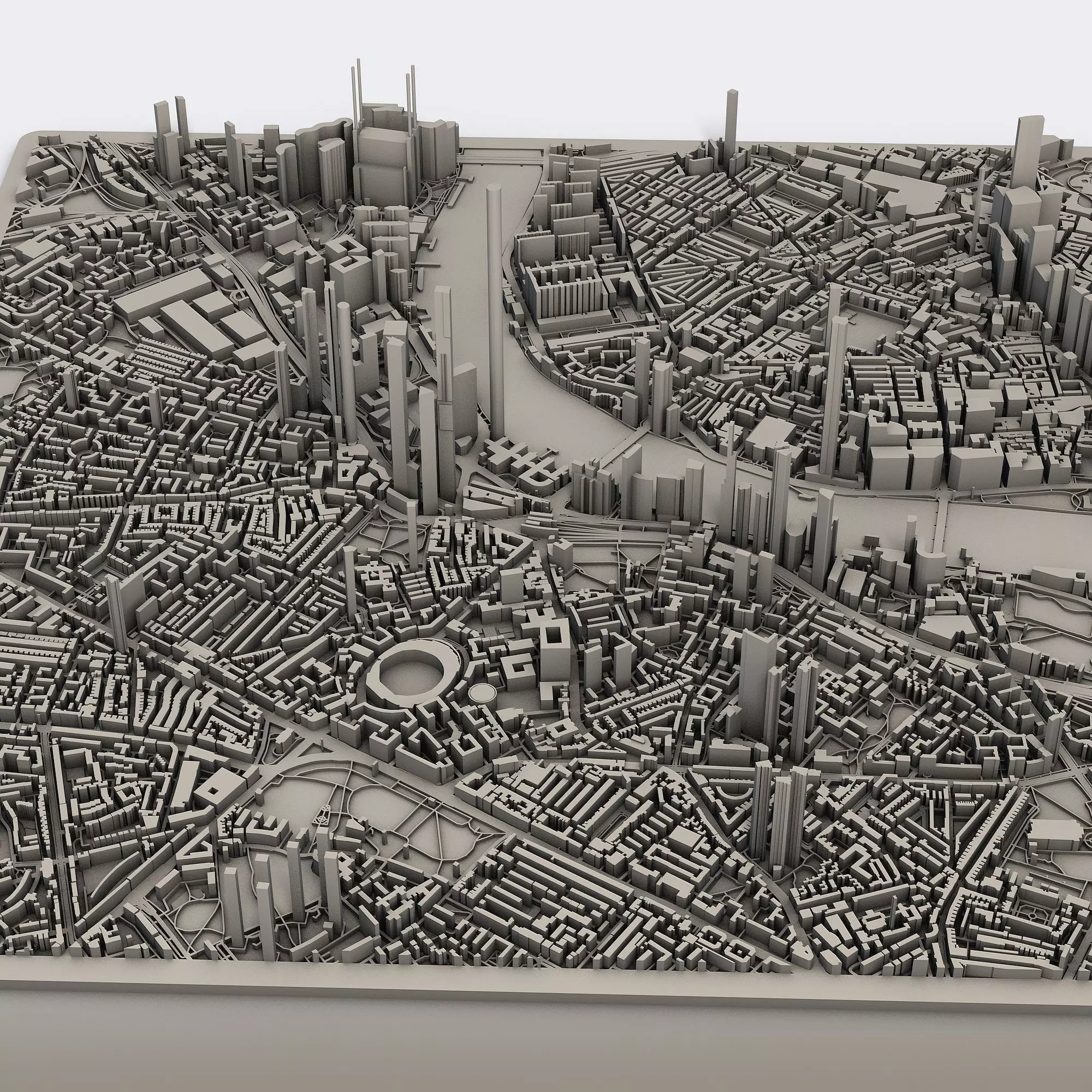 Part of London City England 3D print model_2