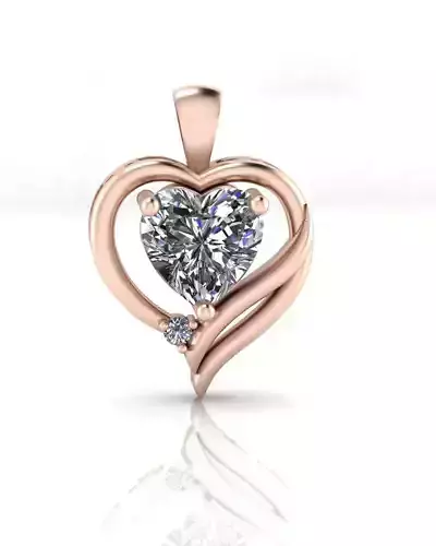 heart cut jewelry pendant 