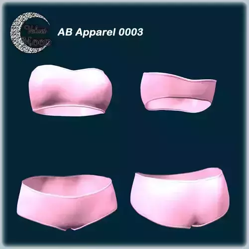 VM A0003 -  Strapless bra and low-rise pantie - bikini underwear