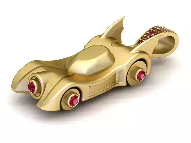 Batman Car Pendant 3D Printable Model