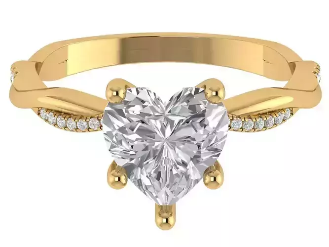 HEART ENGAGEMENT RING