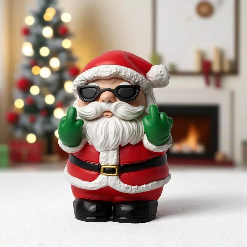 rebellious santa claus 3D print model_0