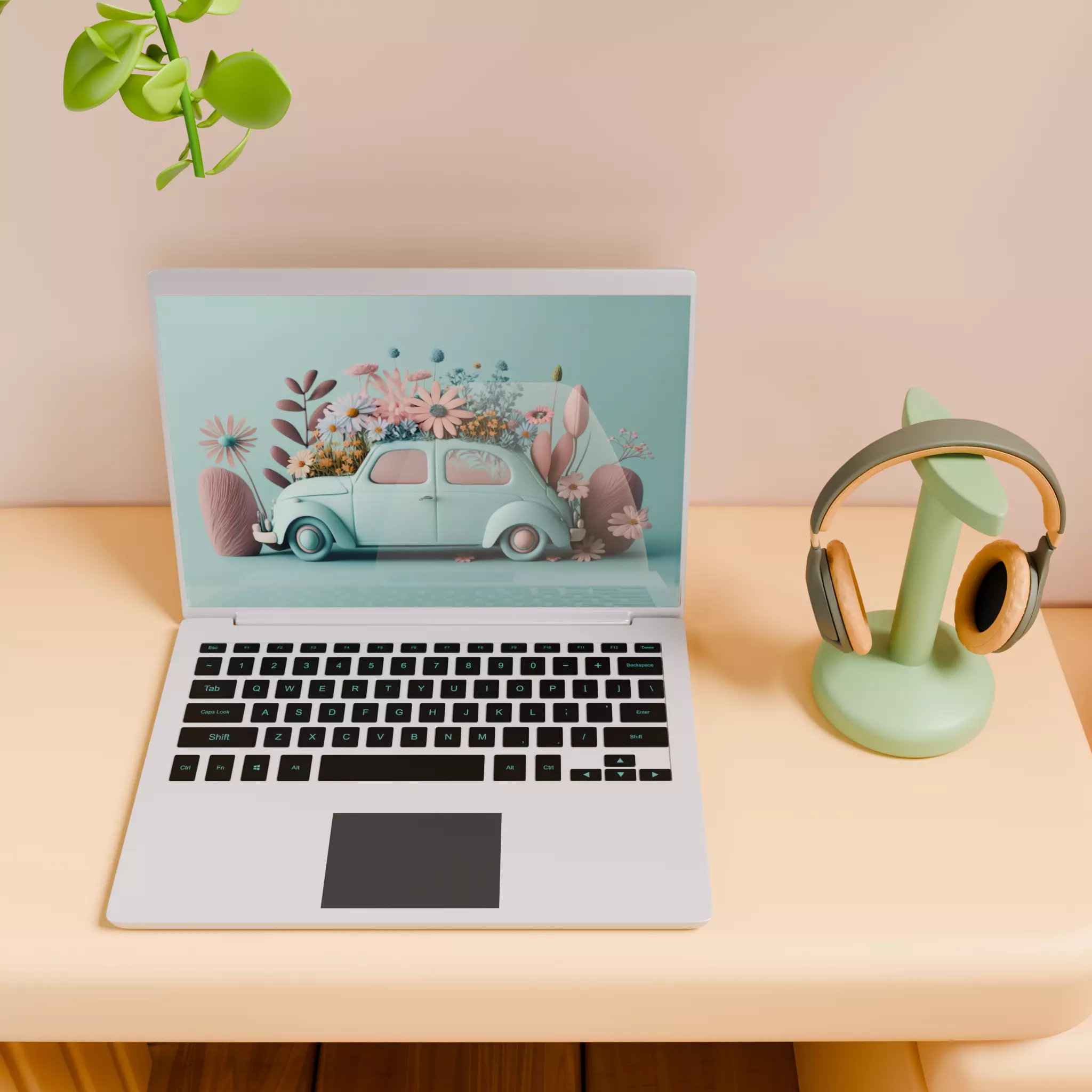 Stylized Isometric Home Pack 8 Modular Rooms Low-poly 3D model_115