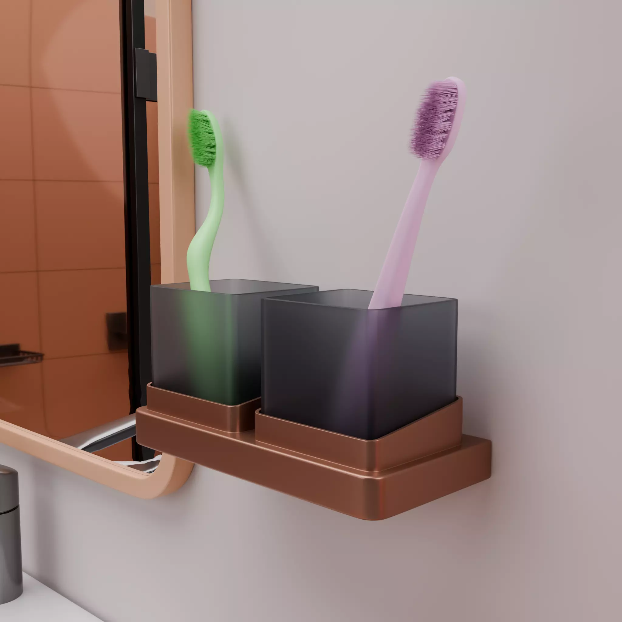 Stylized Isometric Home Pack 8 Modular Rooms Low-poly 3D model_57