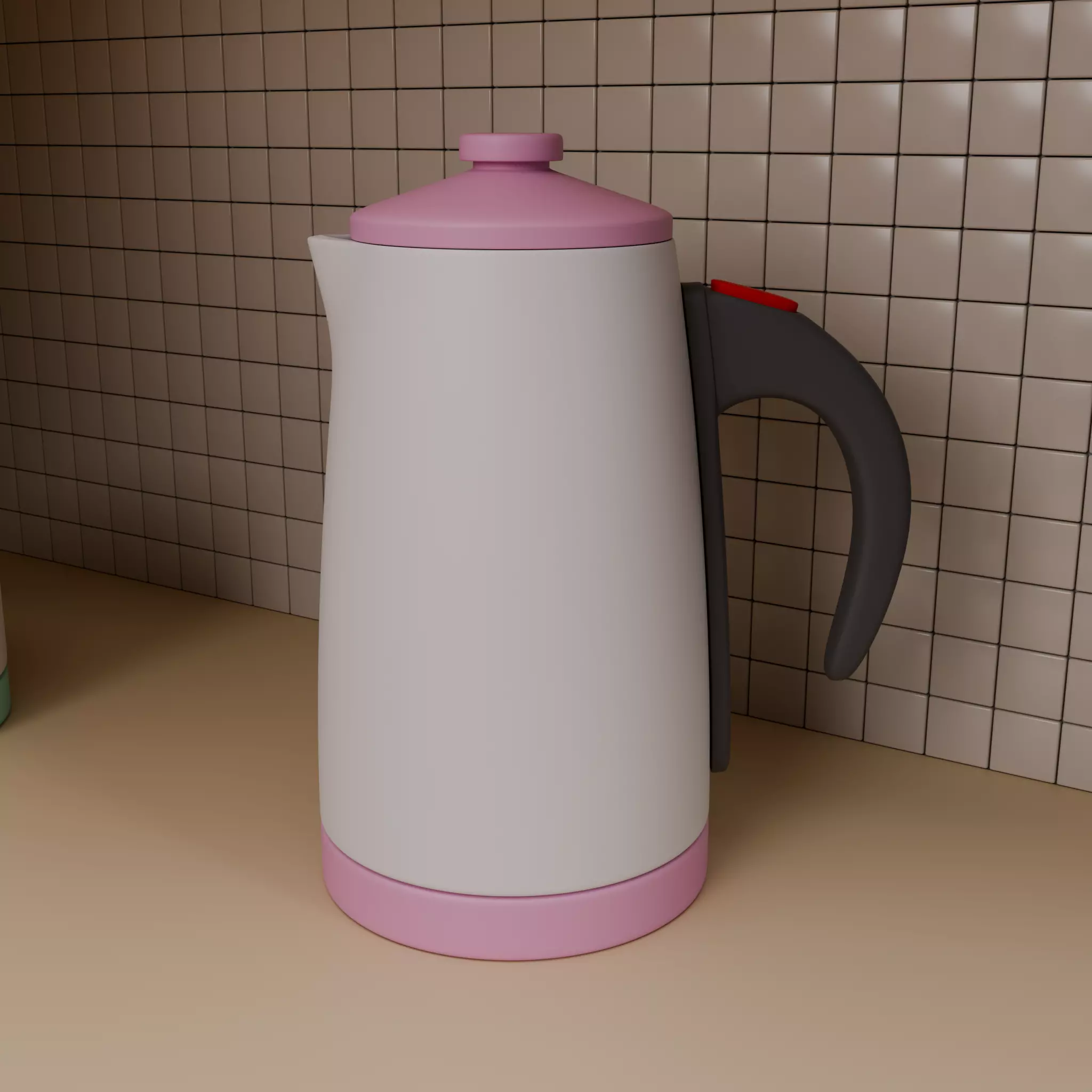 Stylized Isometric Home Pack 8 Modular Rooms Low-poly 3D model_26