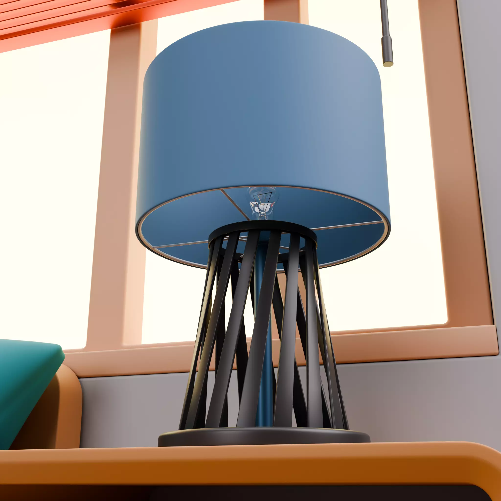 Stylized Isometric Home Pack 8 Modular Rooms Low-poly 3D model_87