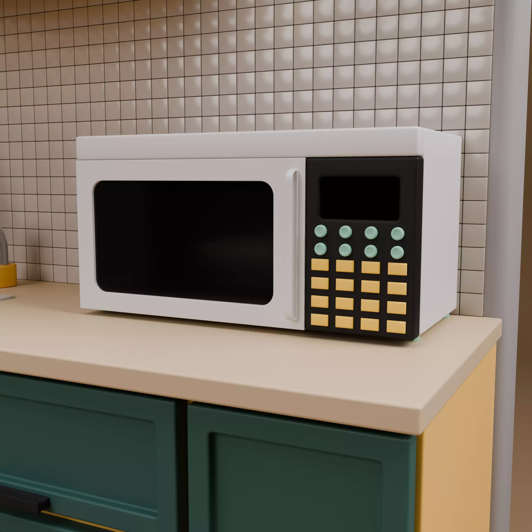 Stylized Isometric Home Pack 8 Modular Rooms Low-poly 3D model_24