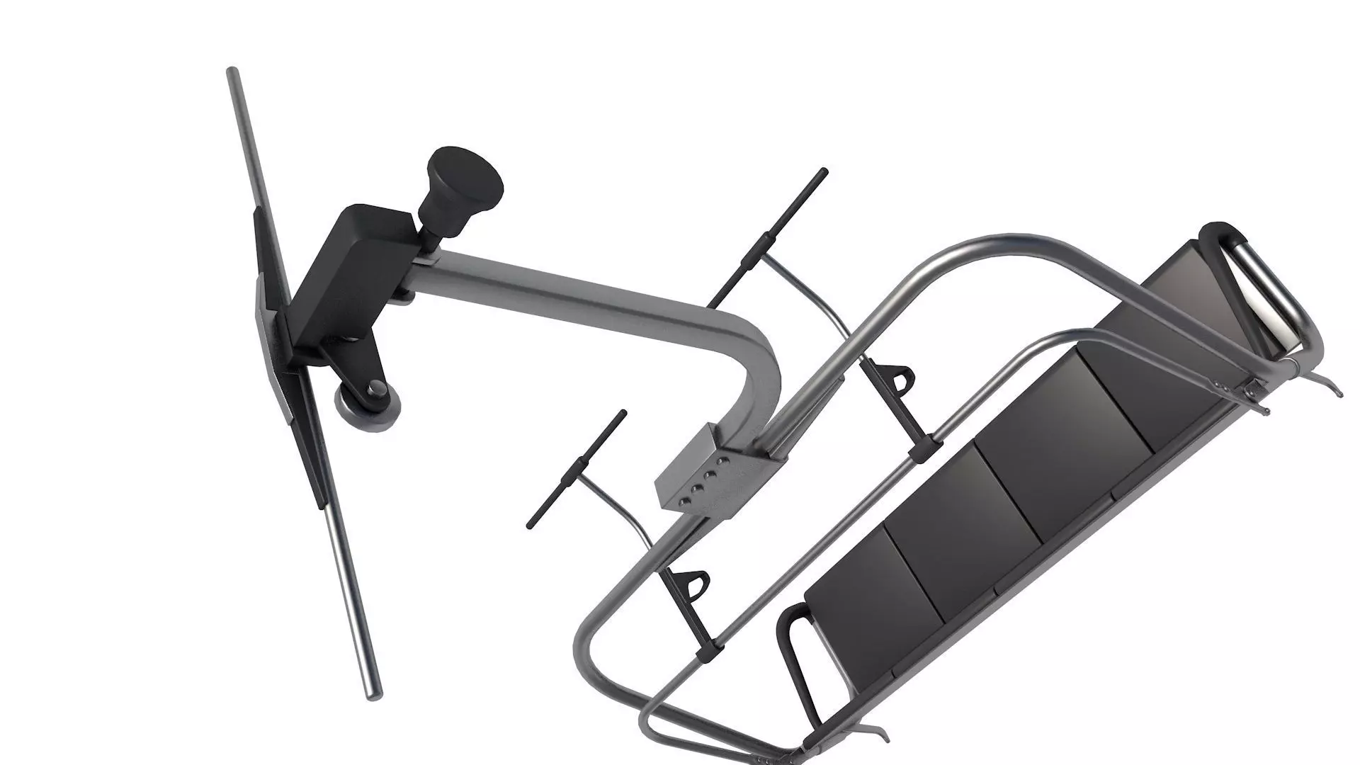 Ski lift chair 3D model_1