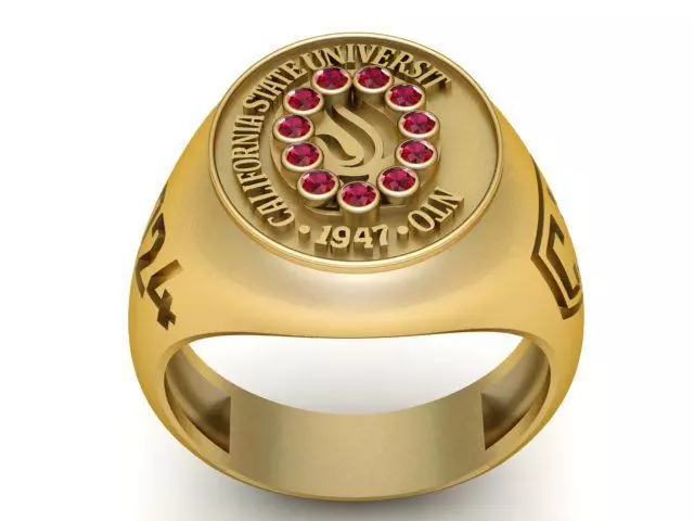 California State University Ring 3D Printable Model 3D print model